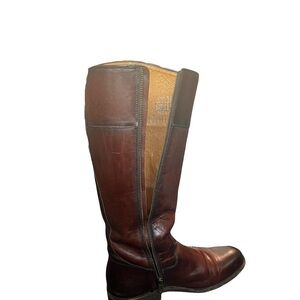 Frye Jayden D-Ring Extended Calf Riding Boots, Size 8.